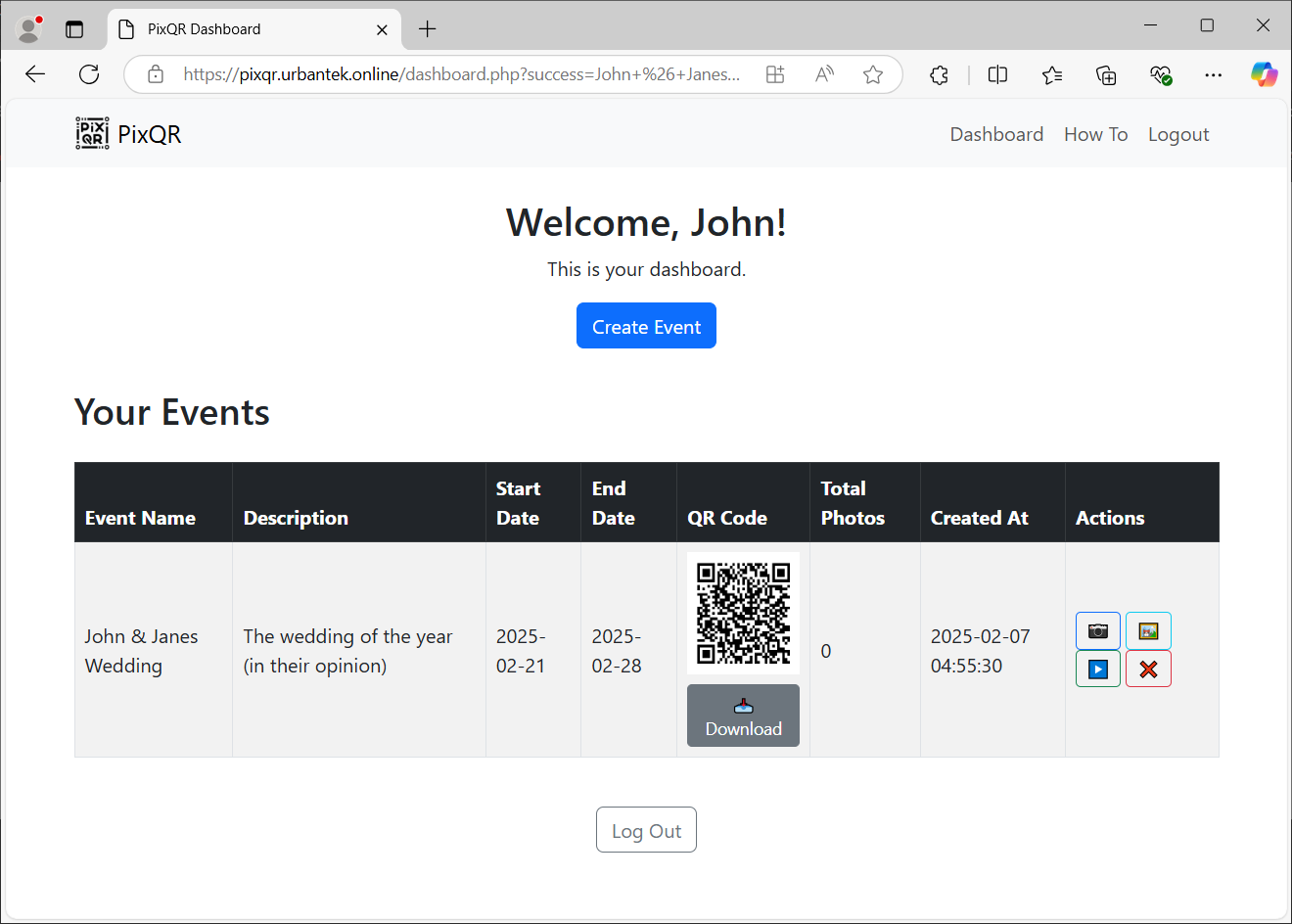 Downloading the QR Code